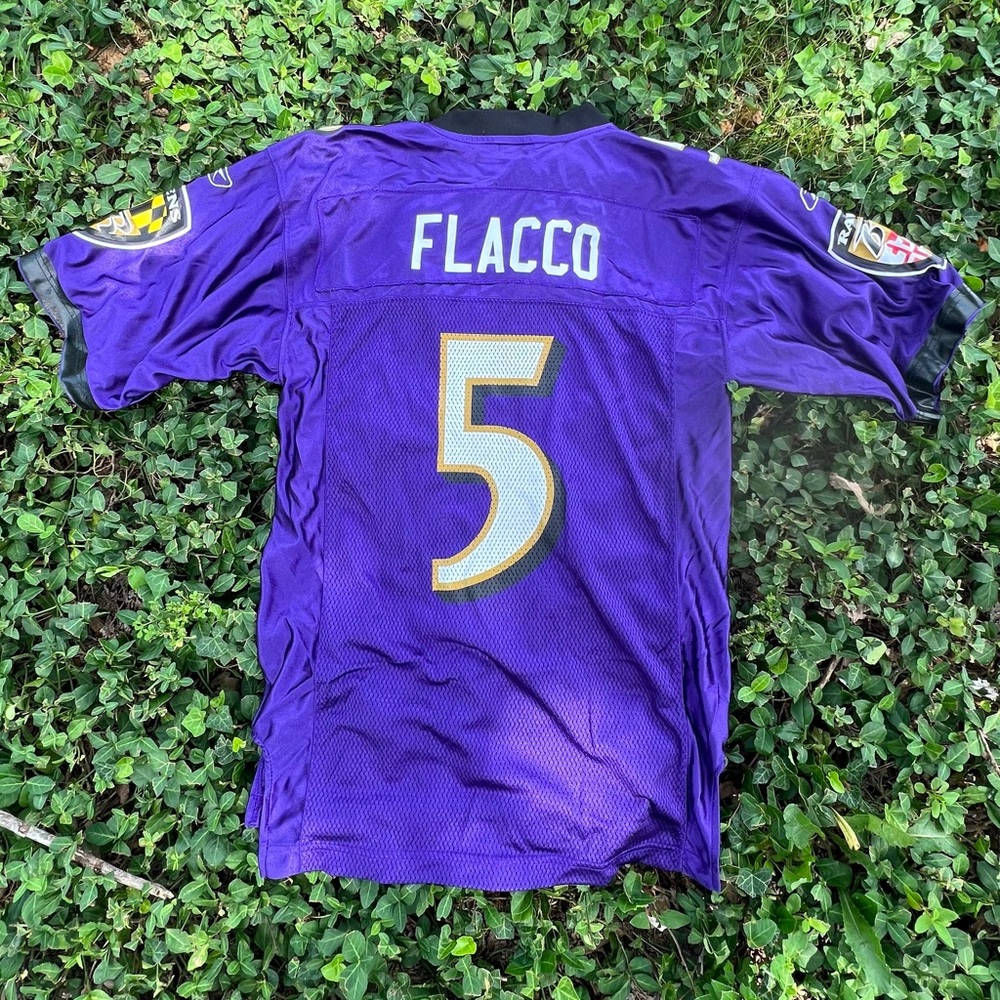 Reebok Baltimore Ravens Flacco Jersey size small in good condition